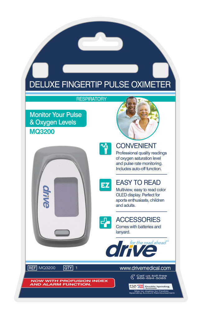 Drive Medical SPO2 Deluxe Pulse Oximeter MQ3200 Drive Medical SPO2 Deluxe Pulse Oximeter MQ3200
