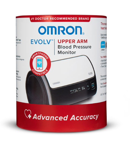 Omron Evolv Wireless Upper Arm Blood Pressure Monitor - 73BP7000 Omron Evolv Wireless Upper Arm Blood Pressure Monitor - 73BP7000