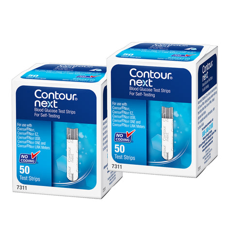 Ascensia Bayer Contour NEXT 100 Test Strips For Glucose Care Ascensia Bayer Contour NEXT 100 Test Strips For Glucose Care