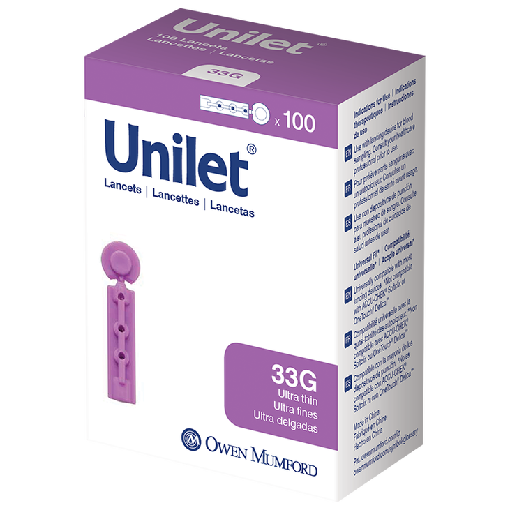 Owen Mumford Unilet Micro Thin 33G - 100 Ct - #AT 0585