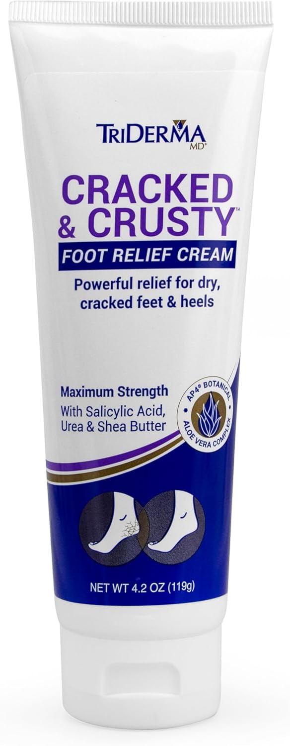 Triderma Cracked & Crusty Healthy Foot Cream 4.2 Oz Tube 93425 by TriDerma available at Diabetic Pro