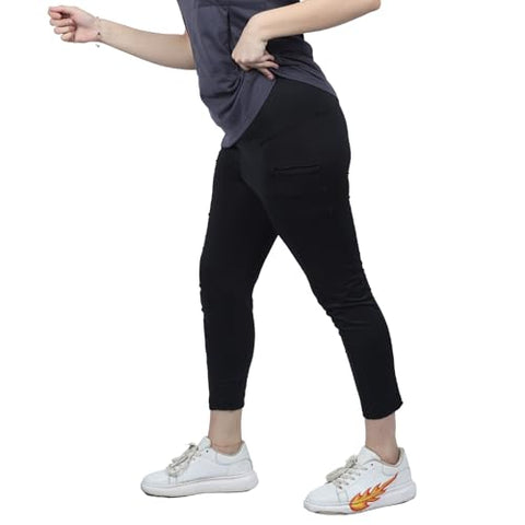 Overt Women's Workout Jogger Pant with zips for easy injection access