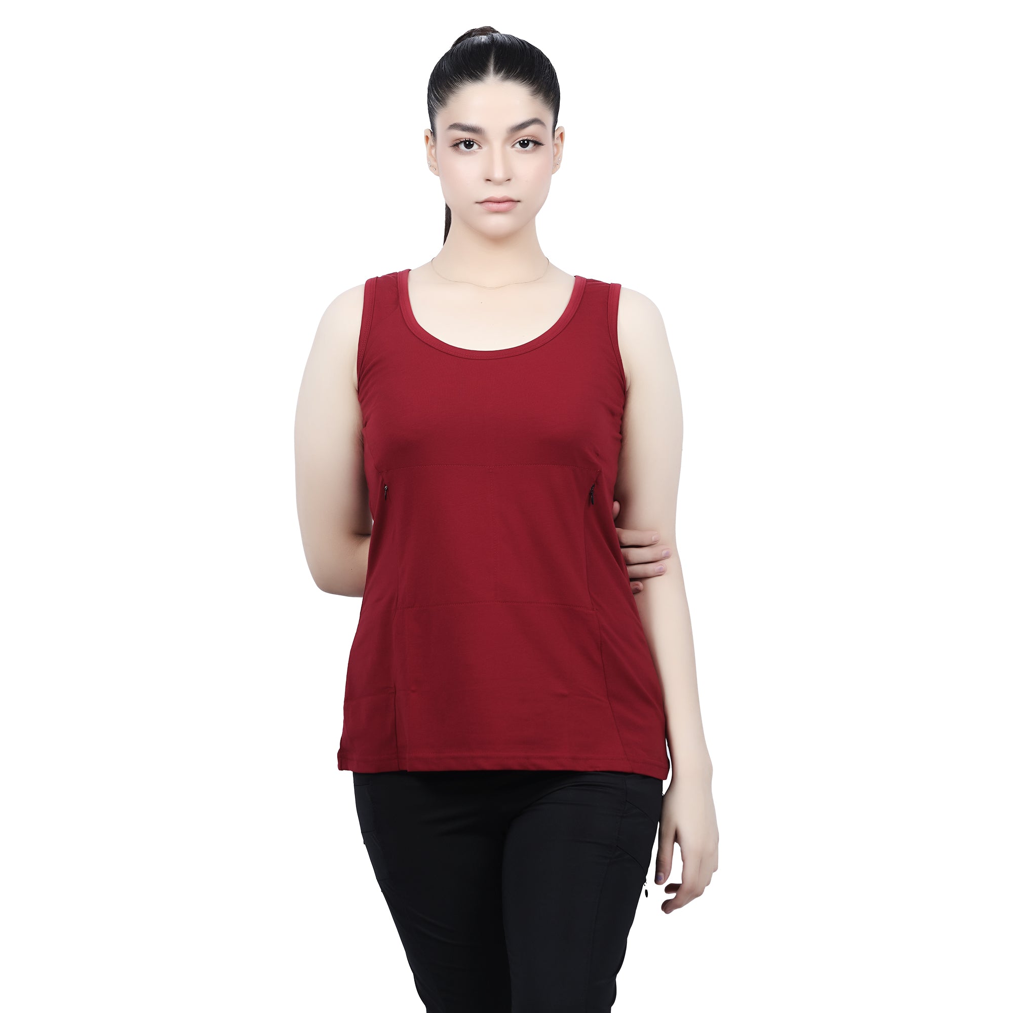 Overt Women's Work-It-Out Active Tank Top with Special Pockets for Insulin Pump Users