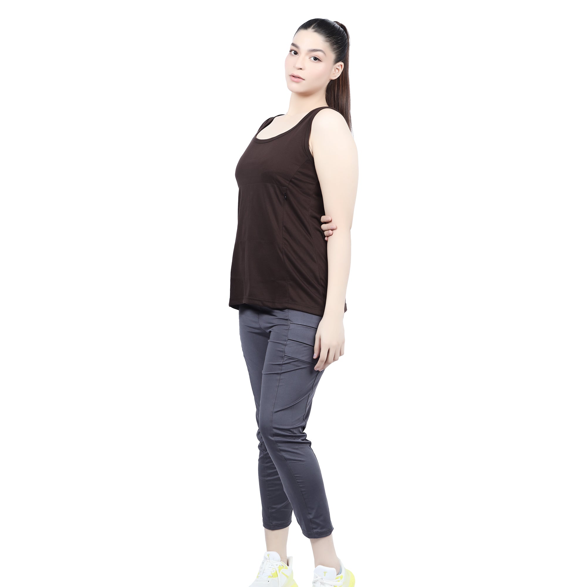 Overt Women's Jogger Pant with Tank Top for Insulin Users