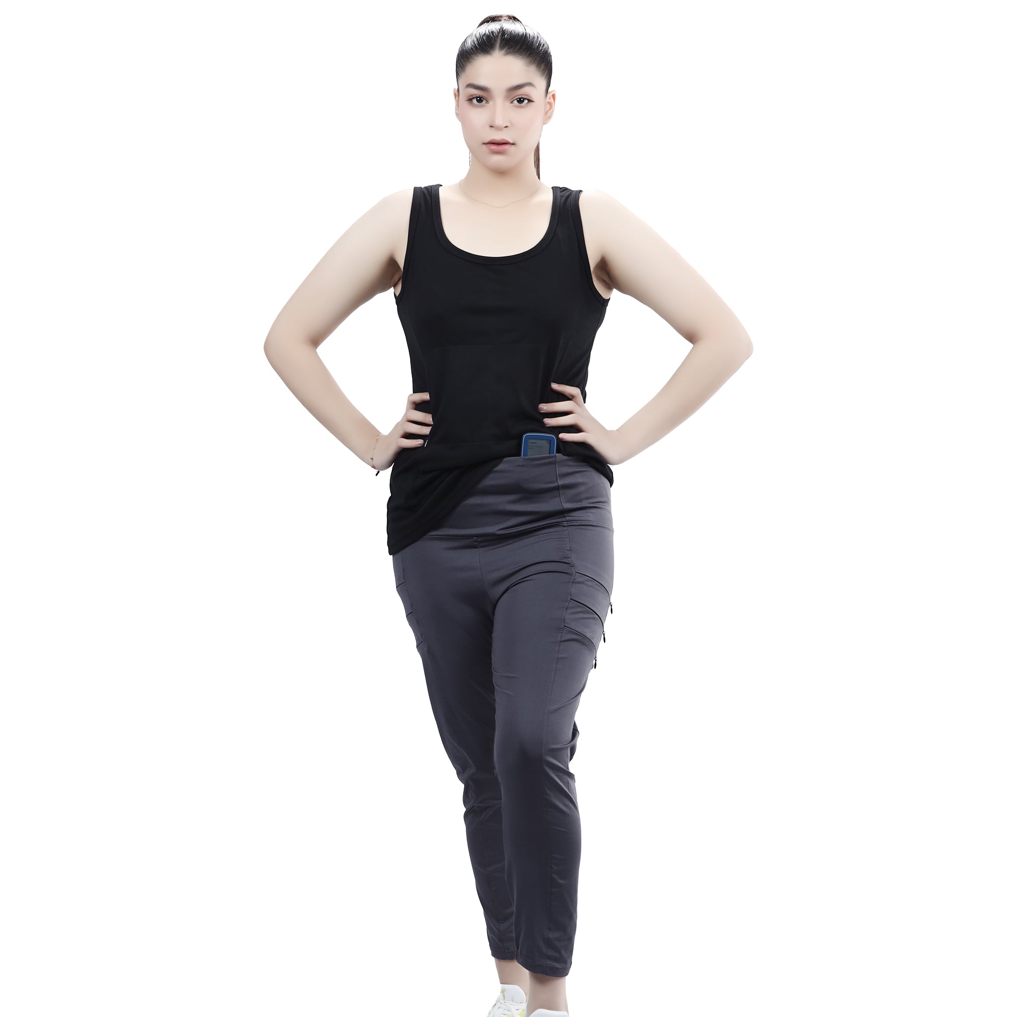 Overt Women's Jogger Pant with Tank Top for Insulin Users