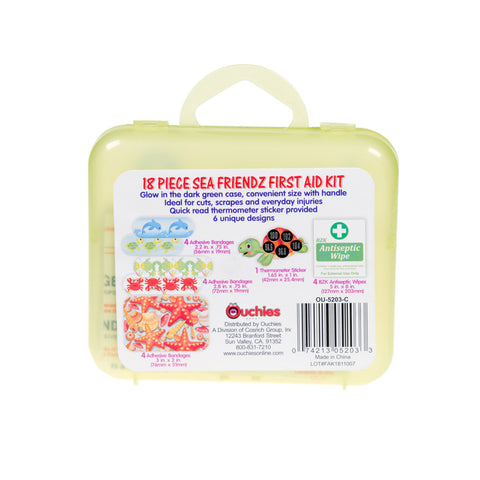 Cosrich Ouchies Sea Friendz First Aid Kit For Kids - 18 Pieces