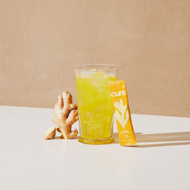 Cure Ginger Turmeric Hydrating Electrolyte Drink Mix 14 ct