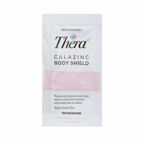 Thera Calazinc Body Shield 4 Gram Individual Packet Scented Cream Skin Protectant By McKesson