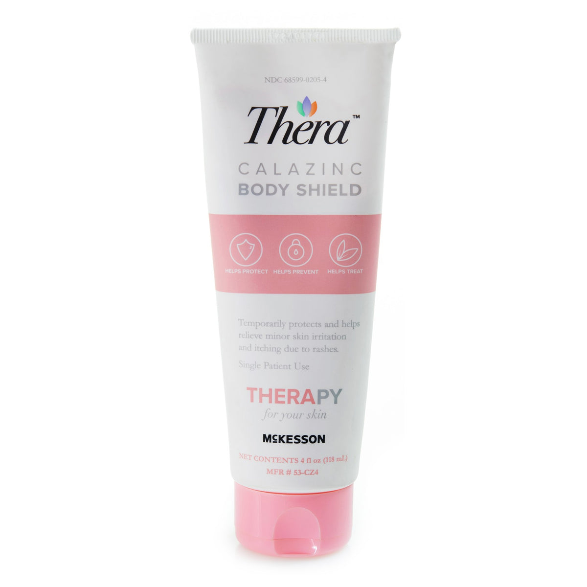 Thera Calazinc Body Shield 4 oz. Tube Scented Cream Skin Protectant By McKesson