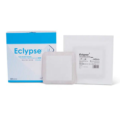 Medi USA Eclypse Super Absorbent Wound Dressing – 22" x 10", Box of 20, Model CR3769