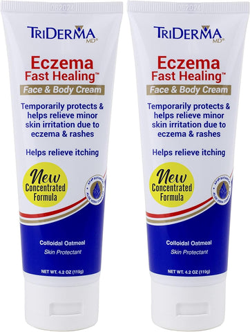 TriDerma Eczema Fast Healing Cream | Steroid-Free Relief for Face & Body