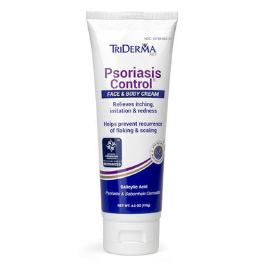 TriDerma Psoriasis Control Face & Body Cream – Maximum Strength  4.2 Oz