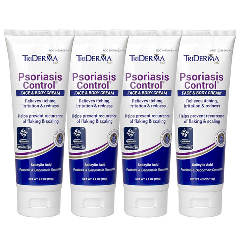TriDerma Psoriasis Control Face & Body Cream – Maximum Strength  4.2 Oz