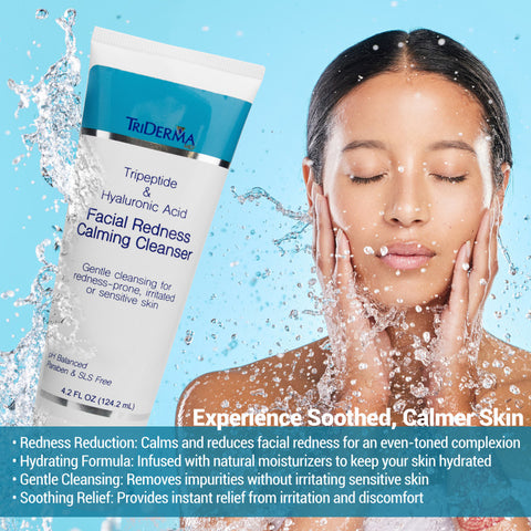 Triderma Facial Redness Cleanser tube 4.2 fl