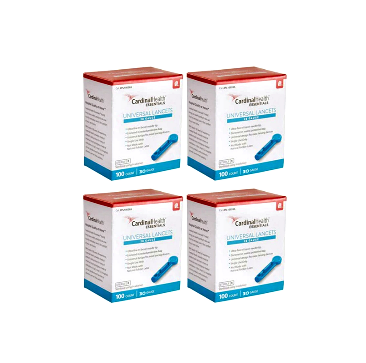 Cardinal Health ReliaMed Twist Top Lancets 30G 100/BX [4 Pack] For GLucose Care