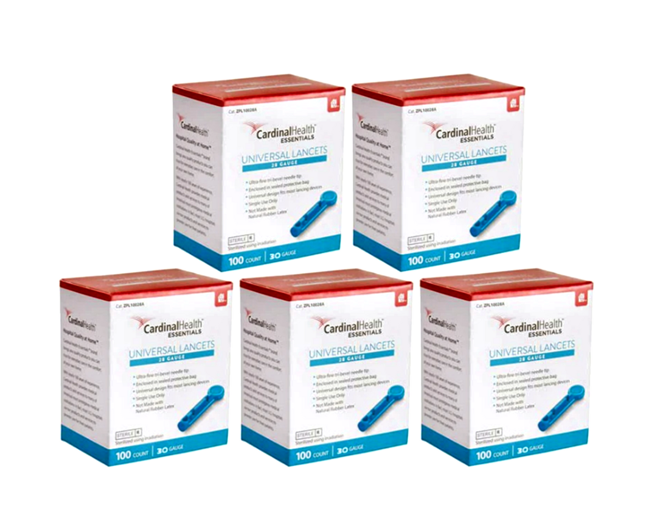 Cardinal Health ReliaMed Twist Top Lancets 30G 100/BX [5 Pack] For GLucose Care