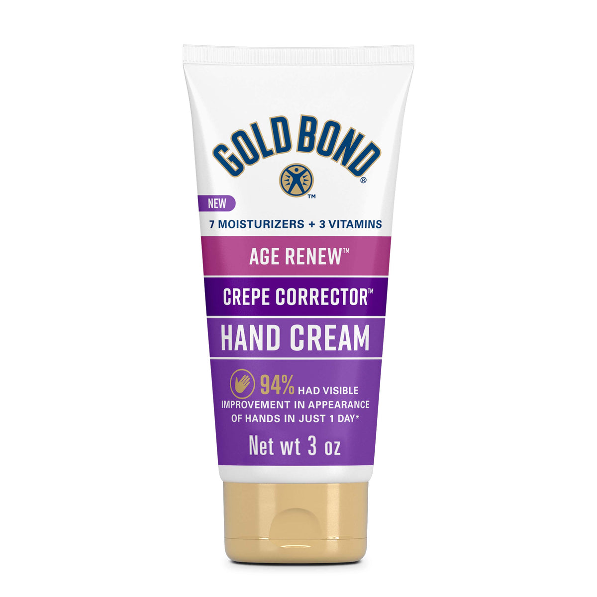 Gold Bond Age Renew Crepe Corrector Hand Cream 3 oz