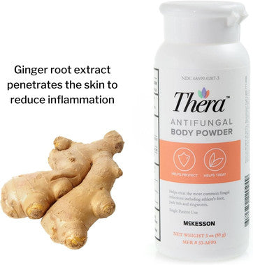Thera Antifungal 2% Strength Powder Skin Protectant 3 oz Shaker Bottle By McKesson