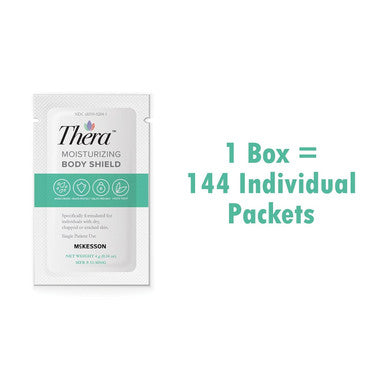 Thera Moisturizing Body Shield 4 Gram Individual Packet Scented Cream Skin Protectant By McKesson
