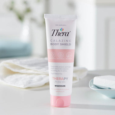 Thera Calazinc Body Shield 4 oz. Tube Scented Cream Skin Protectant By McKesson