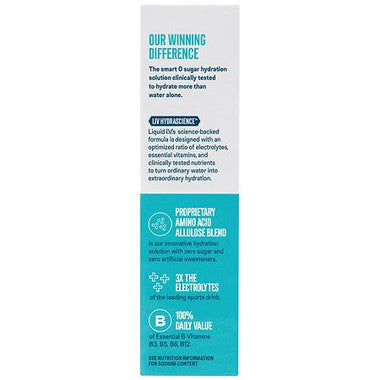 Liquid I.V. sugar-free electrolyte drink mix in Raspberry Melon flavor.