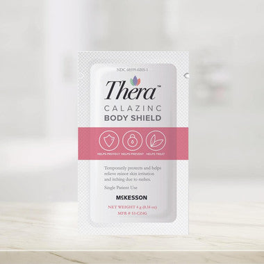 Thera Calazinc Body Shield 4 Gram Individual Packet Scented Cream Skin Protectant By McKesson