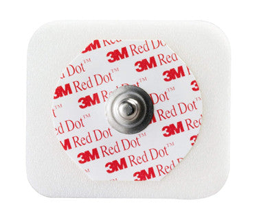 3M Red Dot ECG Monitoring Electrodes 2560 – foam electrodes for diaphoretic skin, 50 per bag