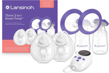 Lansinoh Thrive 2-in-1 Breast Pump Kit by Lansinoh available at Diabetic Pro
