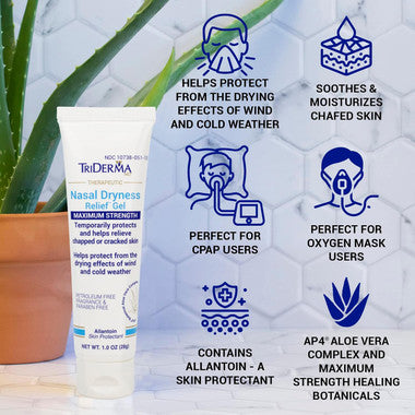 Triderman Nasal Dryness Relief Gel, Maximum Strength  Multi pack options