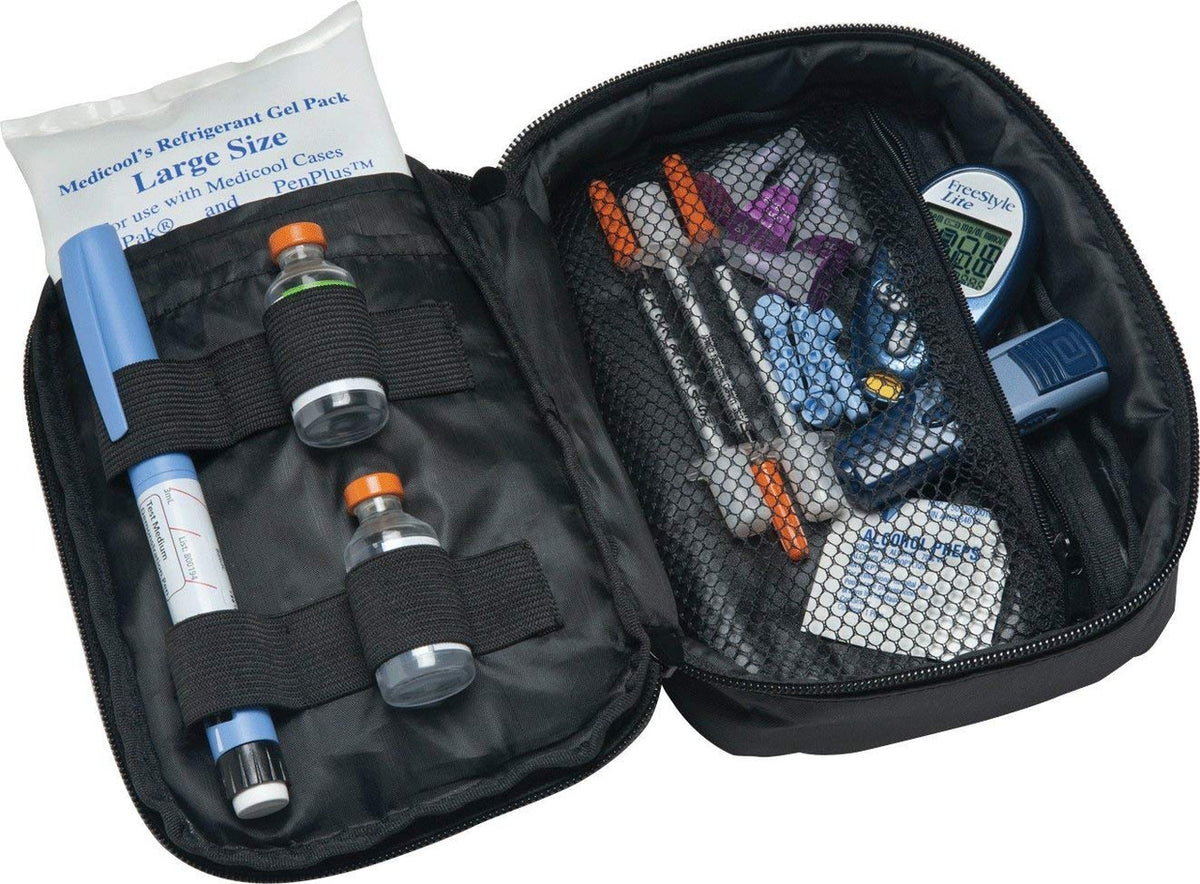 Medicool Diabetic Travel Organizer Plus 5" X 6-1/2" X 2-1/2"