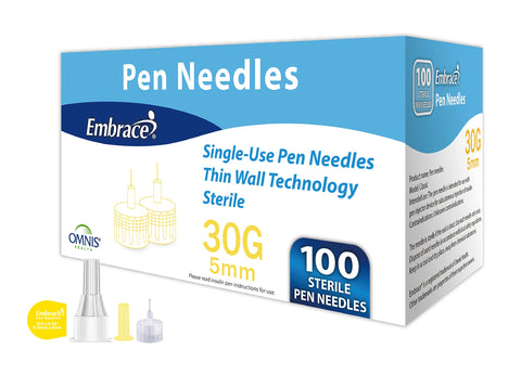 Embrace Pen Needle 30G 5mm 100 ct.
