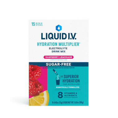 Individual Liquid I.V. stick packs for on-the-go hydration support