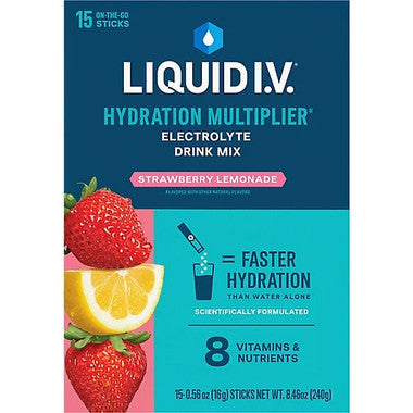 Individual Liquid I.V. stick packs for on-the-go hydration