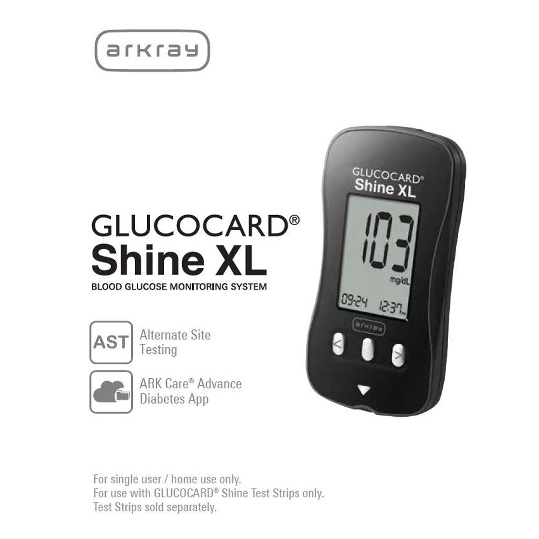 Arkray Glucocard Shine XL Blood Glucose Monitoring System