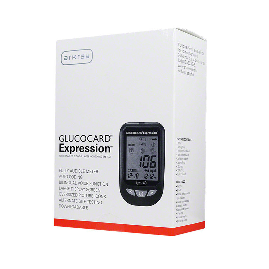 Arkray Glucocard Expression Talking Meter KIt For Glucose Care