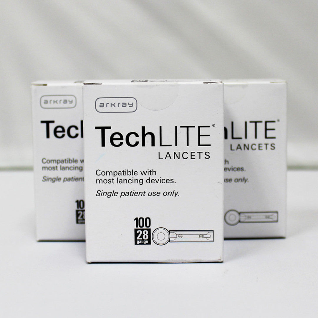 Arkray Tech LITE 100 Lancets 28G - 3 Pack