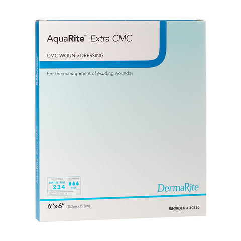 Aquarite Extra Cmc Alginate Wound Dressing, 6" X 6" [ 5 Pack ]