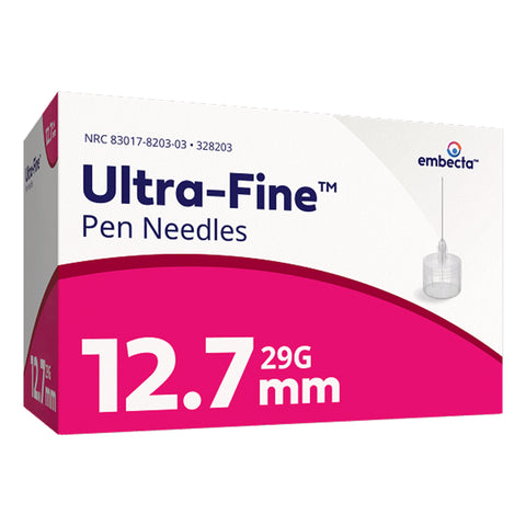 BD Embecta Ultra-Fine Pen Needles 29g 1/2in [ 1 Box of 90 Ct ]
