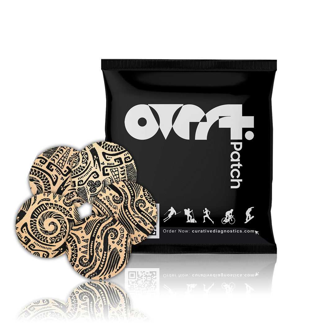 Overt Libre 3 Sensor Patch, Waterproof & Flexible CGM Patches - Tattoo style - 5 pack Diabetic Pro CGM Accessories