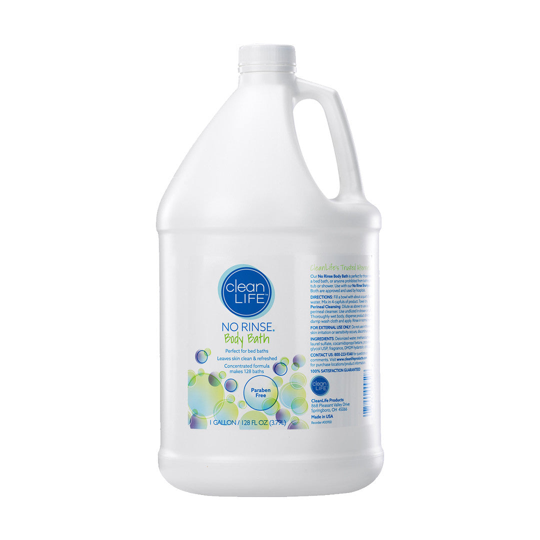 CleanLife Products No-Rinse Body Wash 1 Gallon 128 OZ 8 Pound