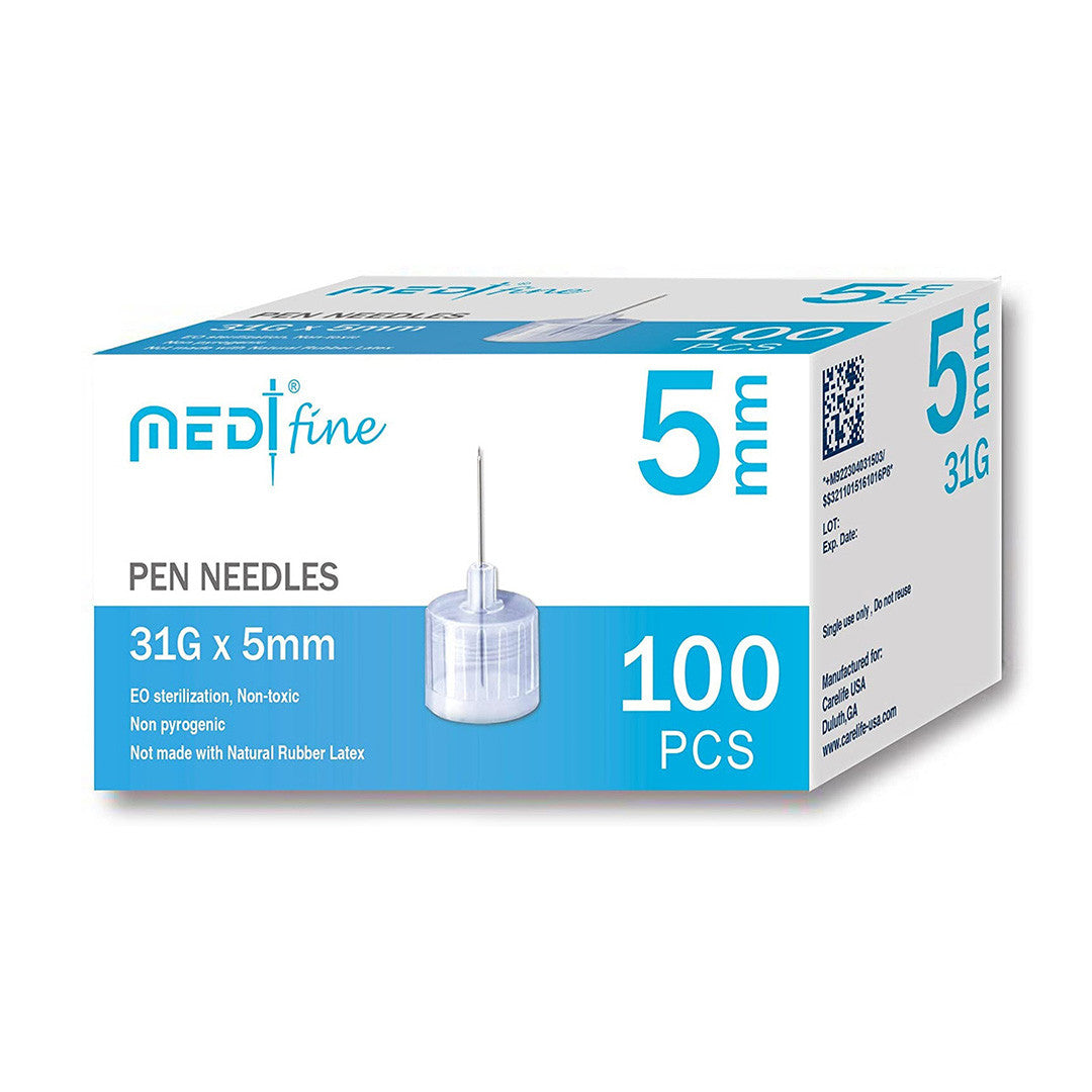 MedtFine Pen Needles 31G 5mm - 100 Ct.