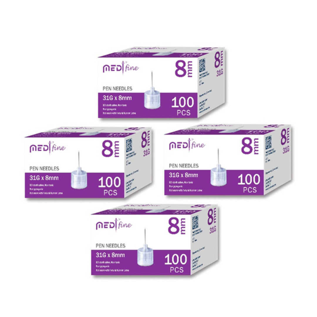 MedtFine Diabetes Pen Needles (31G 8mm) - 400 pieces