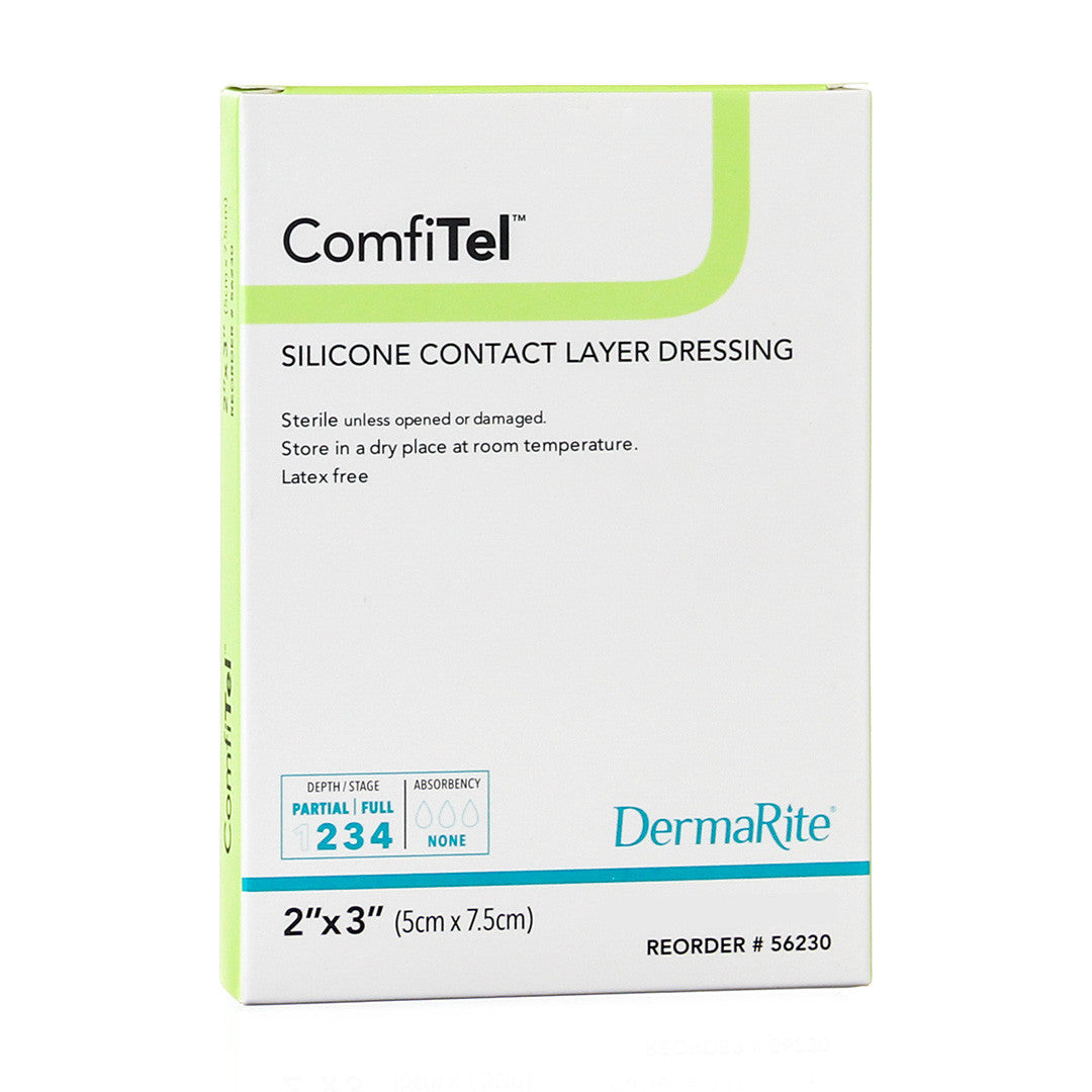 Comfitel Silicone Contact Layer Dressing, 2" X 3"