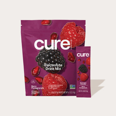 Cure Berry Pomegranate Hydrating Electrolyte Drink Mix 14 ct