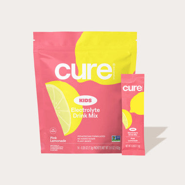 Cure Kids Pink Lemonade Hydrating Electrolyte Mix 14 ct
