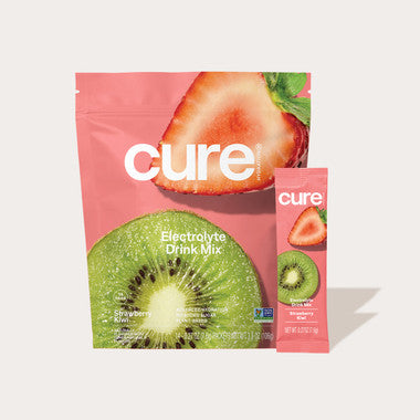 Cure Strawberry Kiwi Hydrating Electrolyte Drink Mix 14 ct