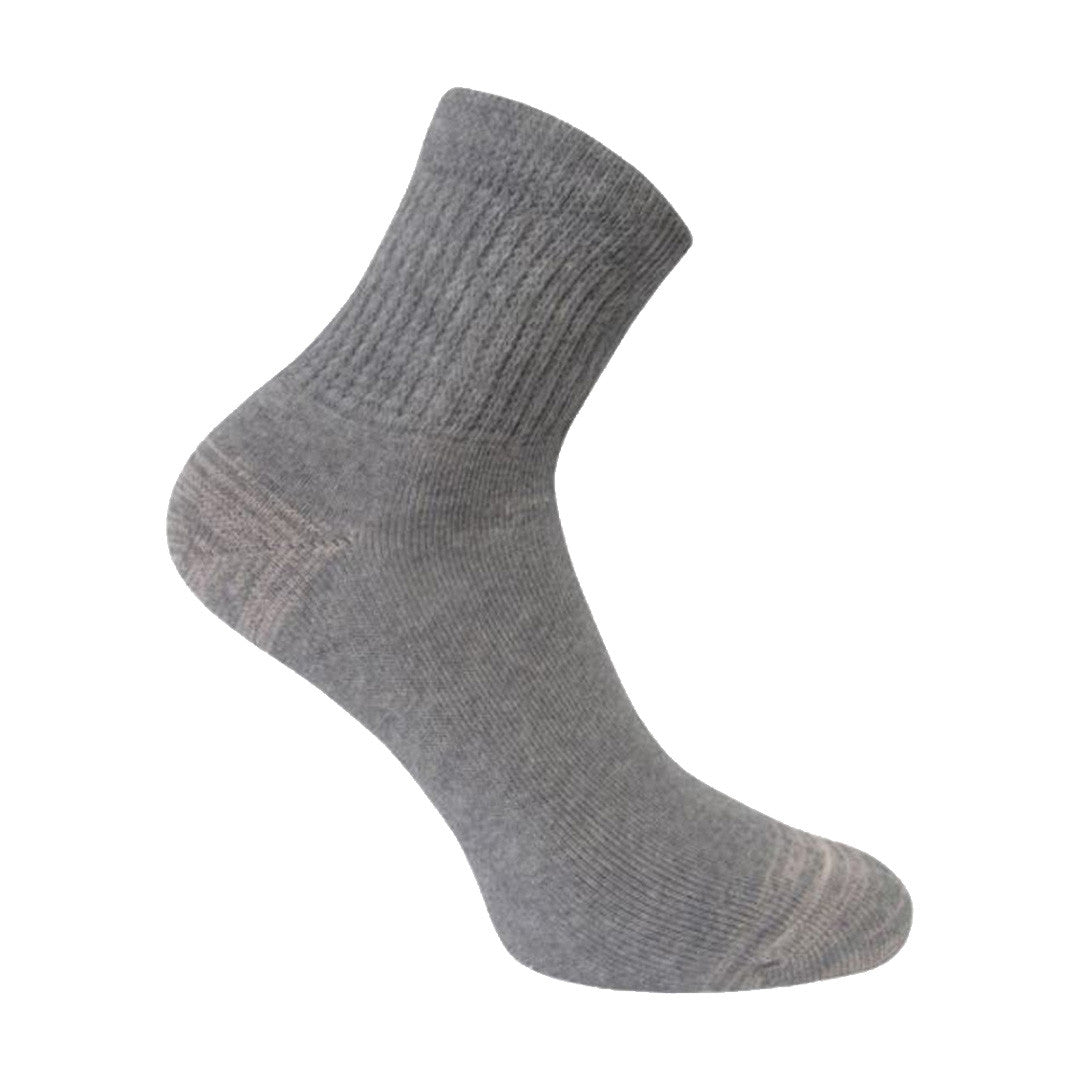 Curative Diagnostics Diabetic Socks Size 9 - 11 Ankle Set of 3 Pair Pack - Gray