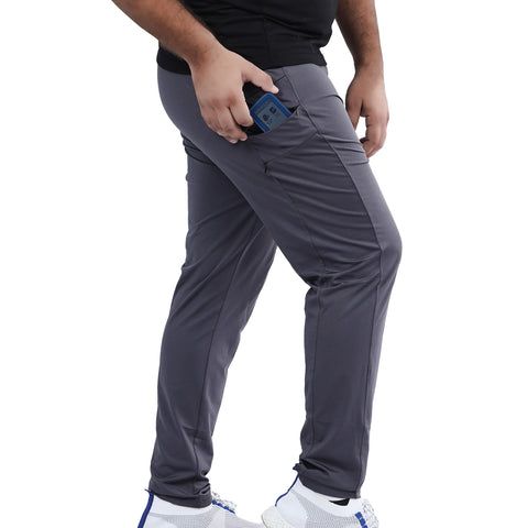 Overt Men's Workout Jogger Pant with zips for easy injection access