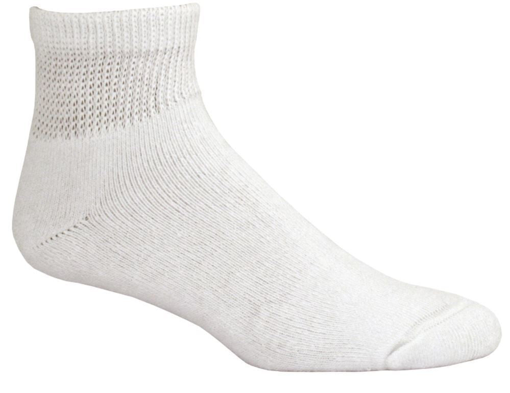 Curative Diagnostics Diabetic Socks Size 9 - 11 Ankle3 Pair Pack -White