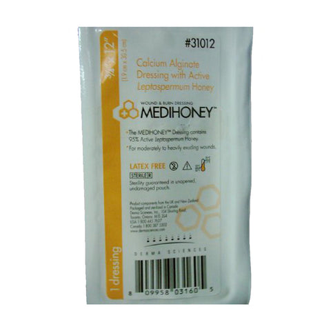 Medihoney Calcium Alginate Dressing 3/4" X 12" Rope Box - 5 Pack